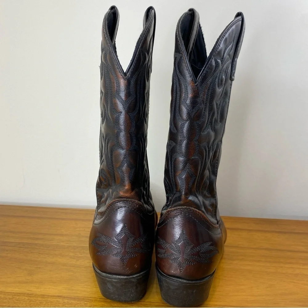 Laredo Hawk Leather Western Cowboy Boots Men’s 8.5D/Women’s 10.5 - Picture 5 of 14